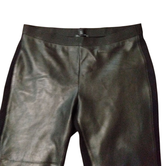 Eileen Fisher Leather Front Leggings Women's Size Small - Picture 3 of 8